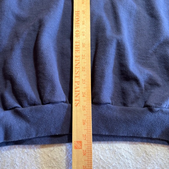 VINTAGE GUESS KNITWEAR SWEATSHIRT MEN'S ONE SIZE NAVY BLUE QUESTION MARK LOGO - Picture 6 of 8